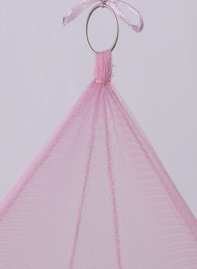 OctoRose Butterfly Pink Glow in The Dark Bed Canopy Hanging Curtain Drapes Netting Fits Crib to Calking. 23" Diameter on top, 98" Hight, 472" Bottom Circumference - Image 4