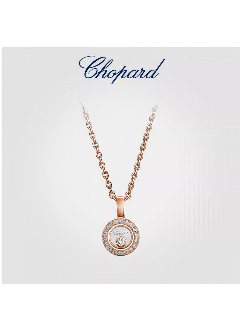 Chopard Chopard necklace pendant in 18K rose gold round round with diamonds  - Image 1