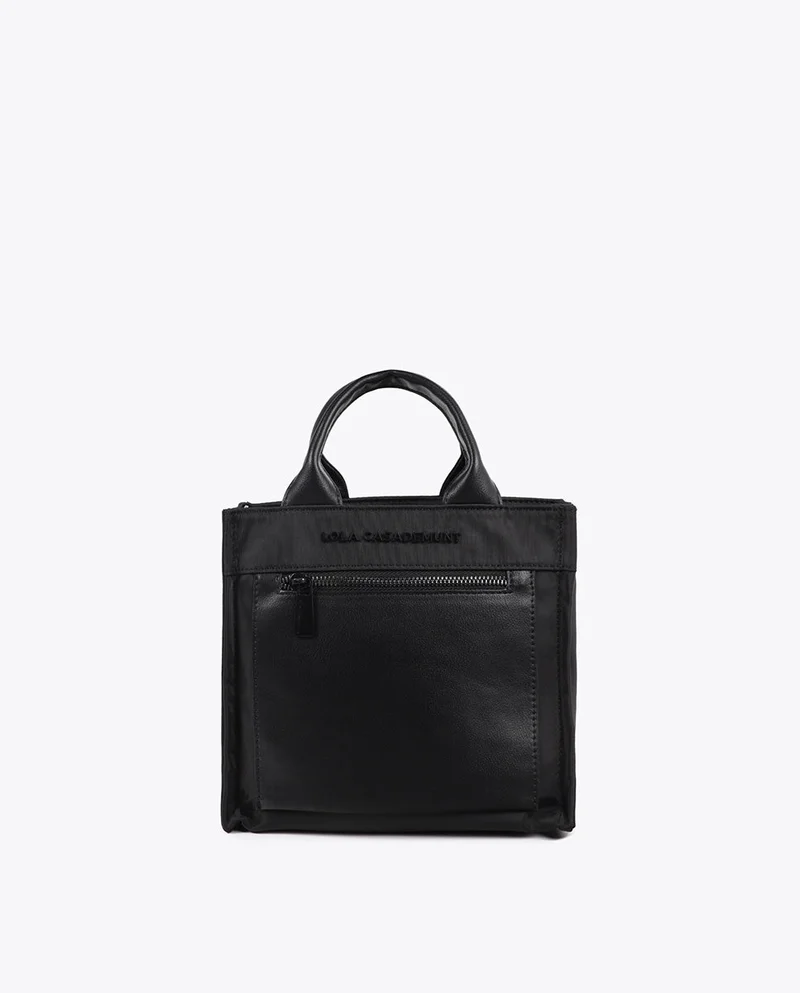 Lola Casademunt Nylon Crossbody Bag with Faux Leather Effect