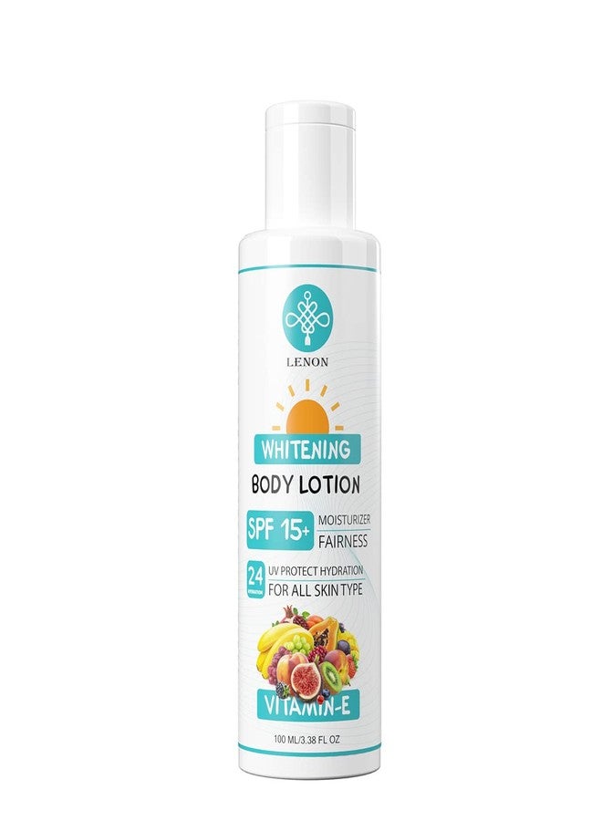 Lenon Whitening Body Lotion SPF 15+ Moisturizer Fairness UV Protect Hydration For All Skin Type 100 ML - Image 1
