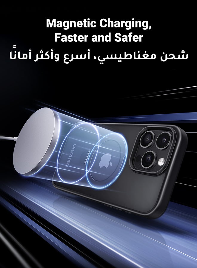 Ugreen iPhone 16 Pro Magsafe Case Kickstand for, Strong Magnetic, Sturdy & Versatile Stand, Never Yellow, Military-Grade Drop Protection, iPhone 16 Pro Magnetic Stand Cover Slim Anti-Fingerprint Anti-Scratch - Image 4