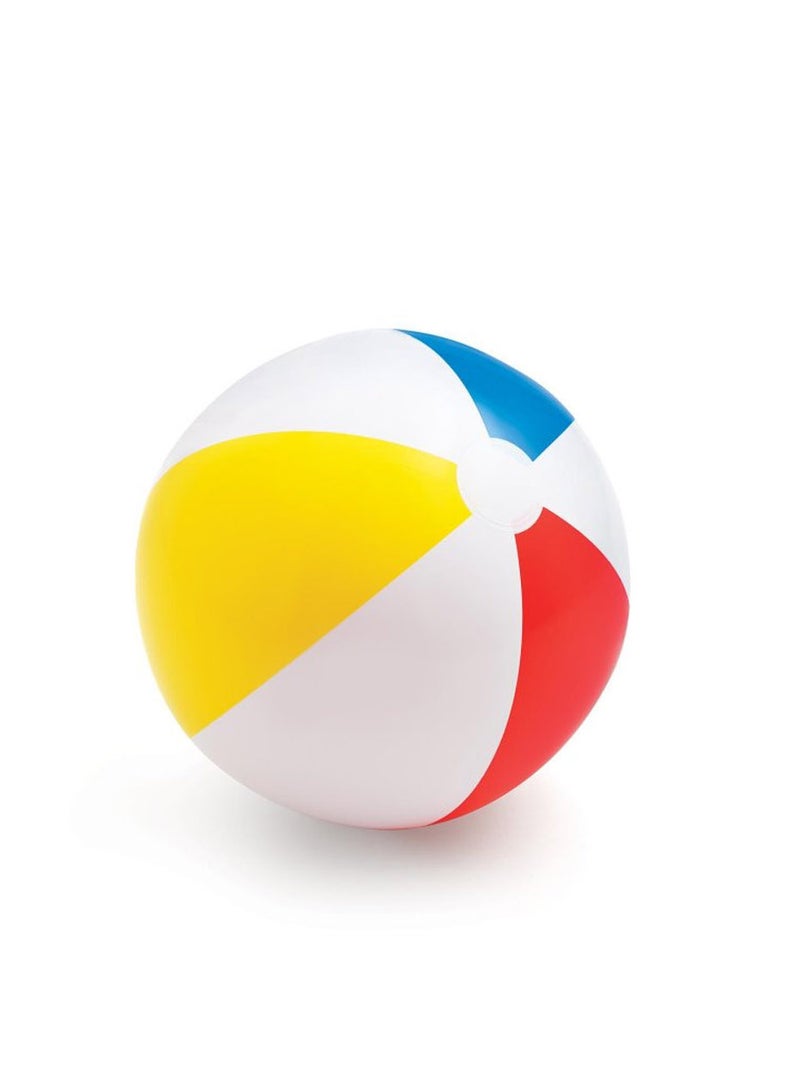 INTEX Glossy Panel Inflatable Beach Ball - 20Inch Diameter - Image 1