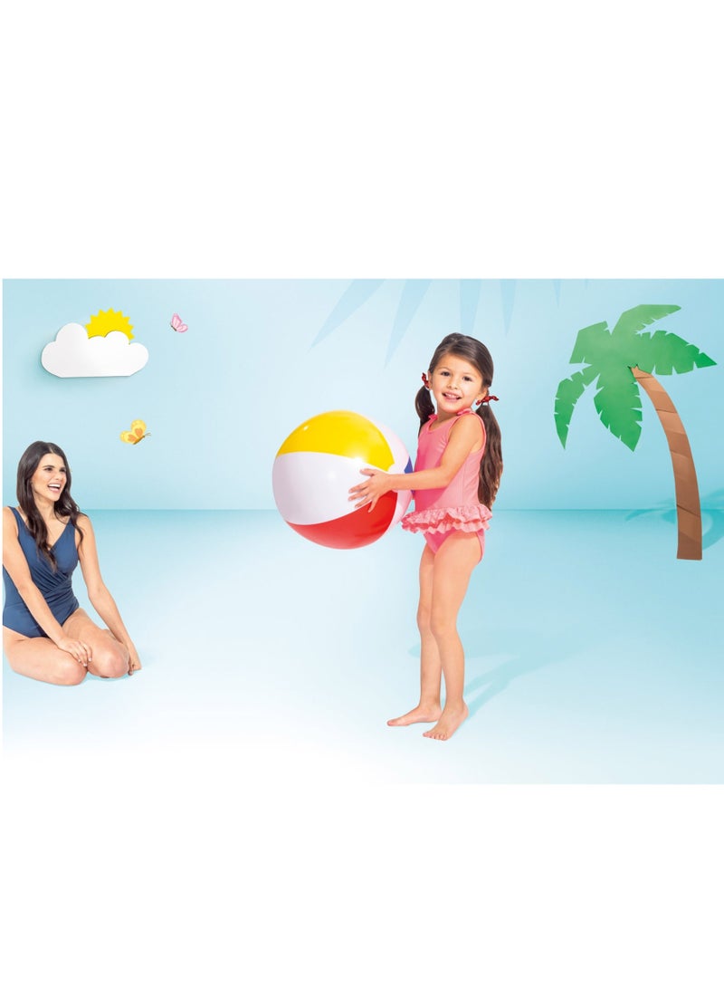 INTEX Glossy Panel Inflatable Beach Ball - 20Inch Diameter - Image 3