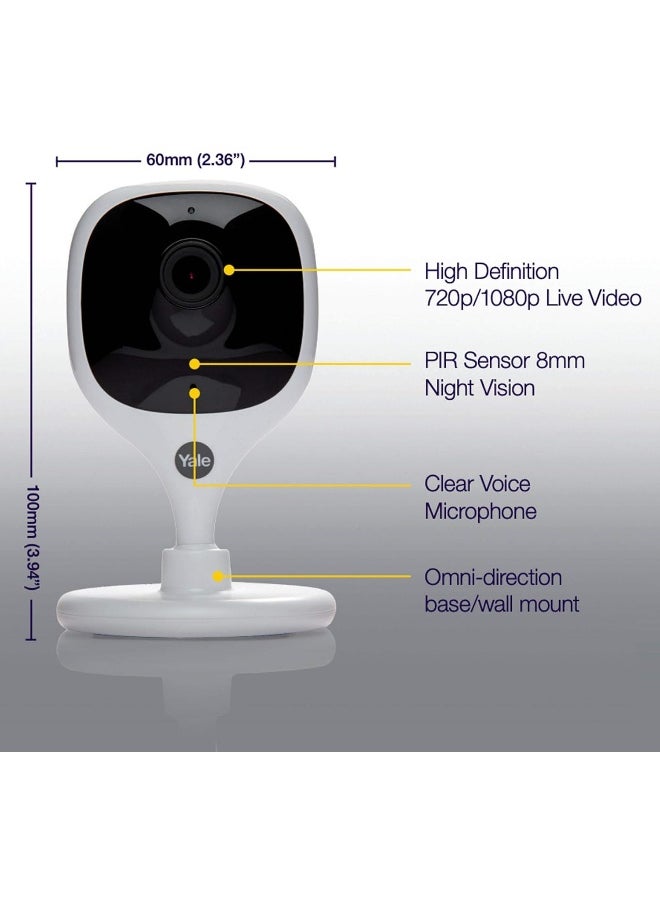 Yale Yale Indoor IP Camera, White, SV-DFFI-W  - Image 2