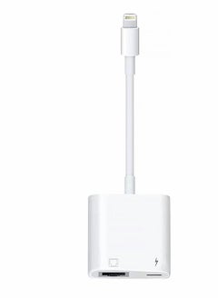 Lightning to RJ45 Ethernet LAN Network Adapter with Charge Port for Select iPhone, for iPad Models 100Mbps Charging Plug and Play