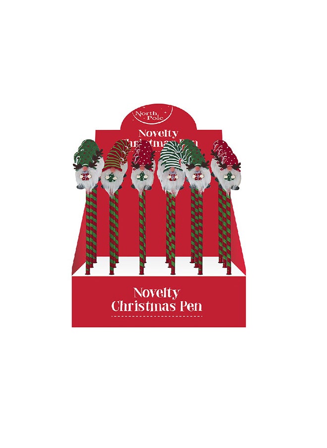 North Pole Novlety christmas Gonk Beard Pens Assorted 1 Piece 