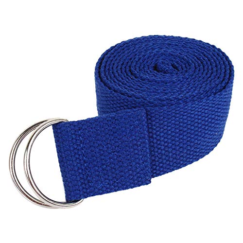 Fashnex Yoga Belt for Women and Men - Yoga Strap for Stretching with Extra Safe Adjustable D-Ring Buckle - Durable and Comfortable - Image 1