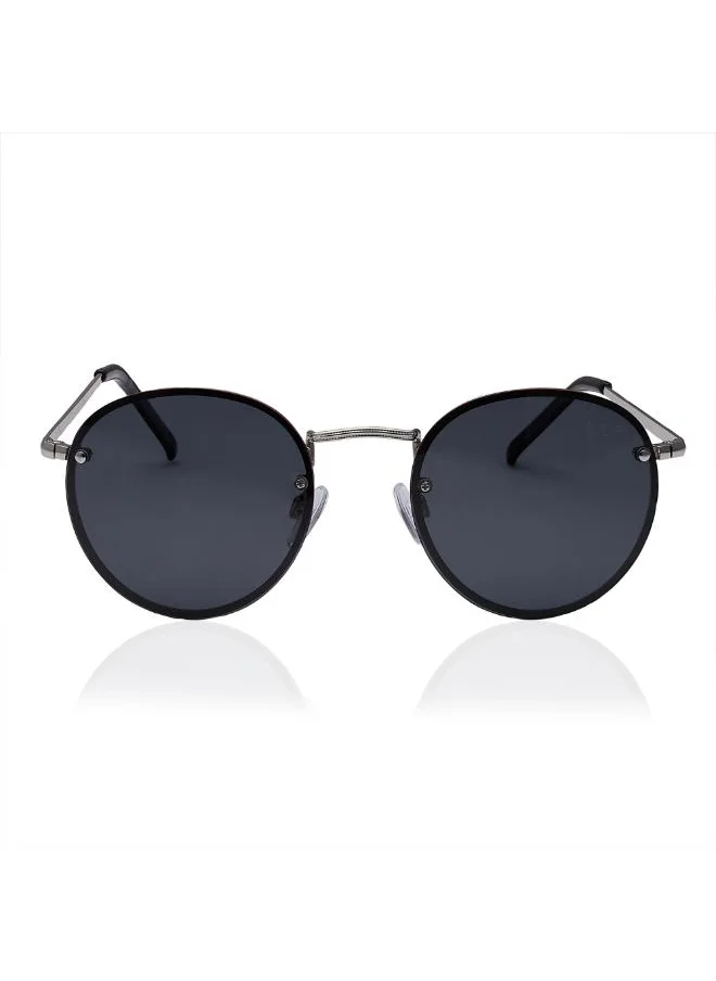 Lee Cooper Polarized Sunglasses Silver Frame Grey Mirror Lens 53mm  - LC1212C03
