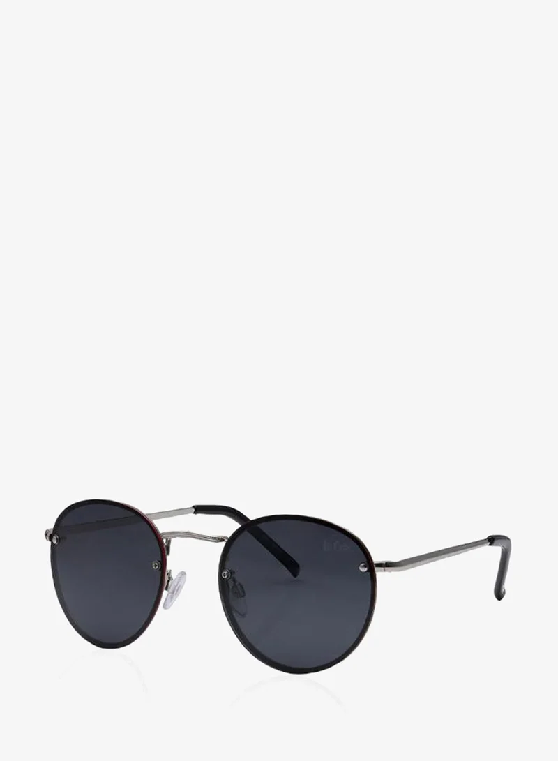 Lee Cooper Polarized Sunglasses Silver Frame Grey Mirror Lens 53mm  - LC1212C03