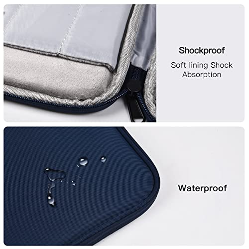 CASEDAO 9-11 Inch Tablet Sleeve Bag for iPad Pro 11 M5 M4/Air 11 M2 M3,Samsung Galaxy Tab A9+ S11 S9/S8 Ultra 11"/A8/S7/A7/S6 Lite 10.4"/S5e,iPad Air 5 4 gen 10.9"/Air 2 9.7"/iPad 9 8 10.2" Pouches Case-Blue - Image 5