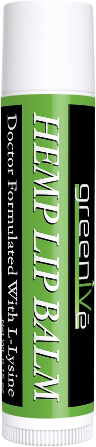 GreenIVe Hemp Lip Balm Vegan Omegas 3  6 Vitamin E LLysine Hydrating Handcrafted 1