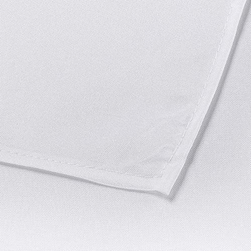Ascoza 2pack 60x102 Inch White Rectangular Tablecloth 6 Feet Table Cloth in Polyester Fabric for Wedding/Banquet/Restaurant/Parties - Image 3