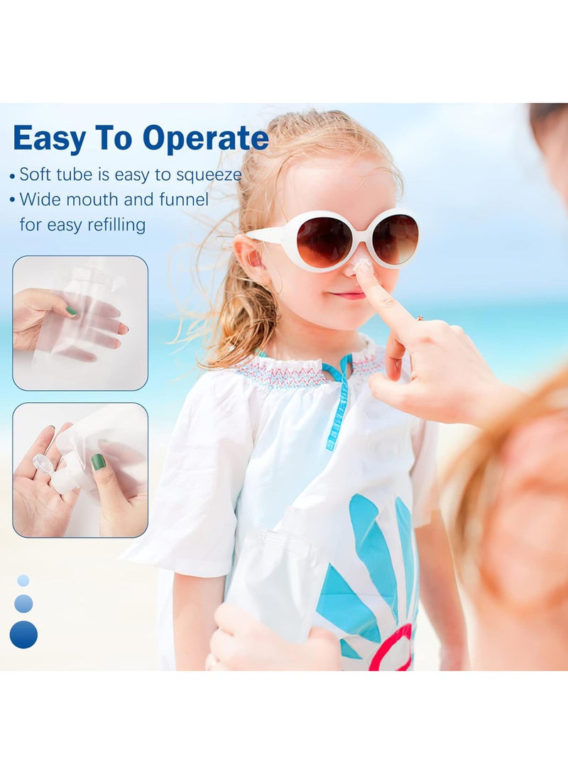 30Pcs Travel Pouches for Toiletries, Refillable Travel Size Containers Leak Proof Squeeze Pouches Empty Travel Liquid Container for Shampoo Conditioner Lotion Soap - Image 5