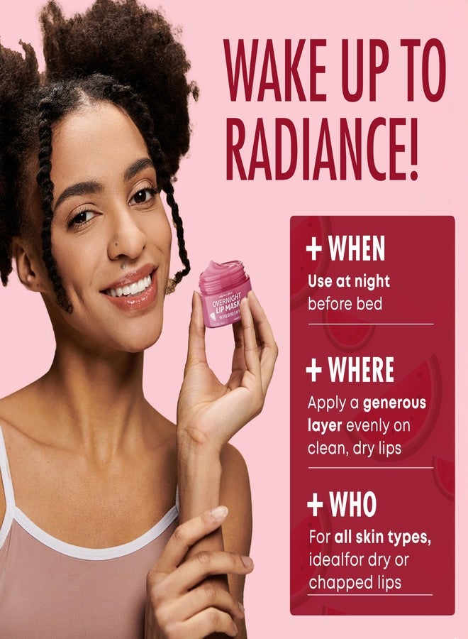 Sundae Glow قناع شفاه سانداي جلو بالبطيخ - مُختَبَر من قِبَل أطباء الجلدية، مُضاد للشيخوخة، مُستحضر كوري للعناية بالبشرة، ترطيب عميق، مُرمِّم للشفاه طوال الليل - نباتي، مُستحضر تجميل نظيف، 95% طبيعي، لم يُجرَّب على الحيوانات - عبوة واحدة - Image 5