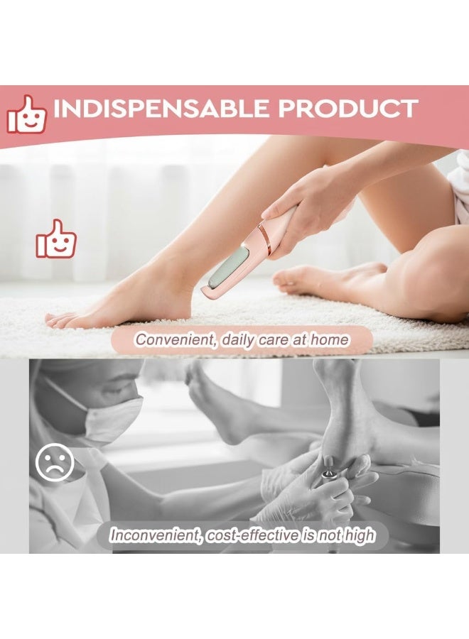 Electric Foot Callus Remover,Electric Callus Remover Professional Pedicure Tool with 2 Gears,Foot File, Scrubber Pedicure Tools for Cracked Heels Dead Skin, Exfoliating Heel Files for Feet Care - Image 5