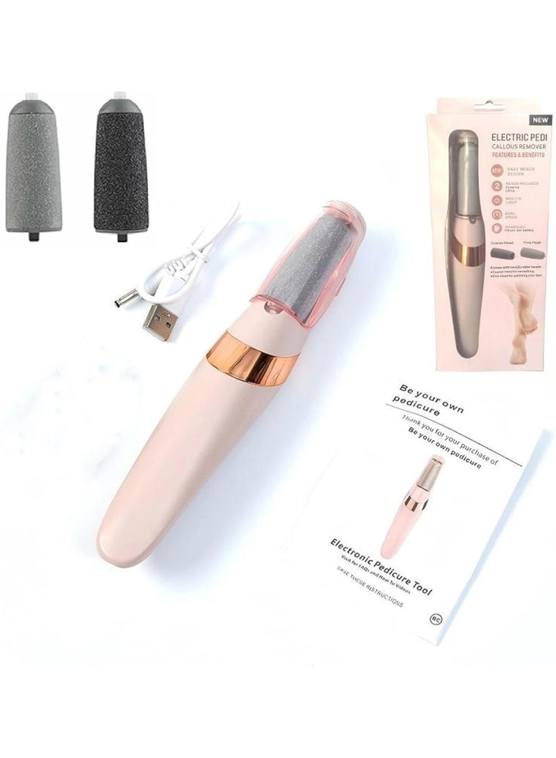 Electric Foot Callus Remover,Electric Callus Remover Professional Pedicure Tool with 2 Gears,Foot File, Scrubber Pedicure Tools for Cracked Heels Dead Skin, Exfoliating Heel Files for Feet Care - Image 1