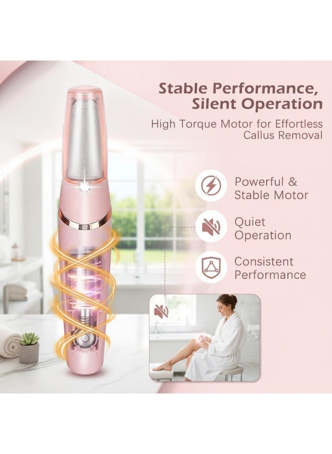 Electric Foot Callus Remover,Electric Callus Remover Professional Pedicure Tool with 2 Gears,Foot File, Scrubber Pedicure Tools for Cracked Heels Dead Skin, Exfoliating Heel Files for Feet Care - Image 3