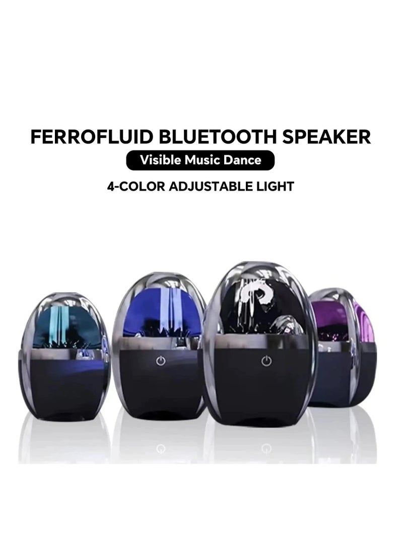 Arabian Gear - Dancing Ferrofluid Speaker, Sound Visualizer, Speaker Sound Visualizer, Magnetic Fluid Speaker, Magnetic Fluid 360 Surround Sound, Dancing magnet particle with Music Rhythm - Image 1