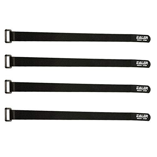 EALER Heavy Duty Hockey Shin Straps for Easy Use (Black) - Image 2