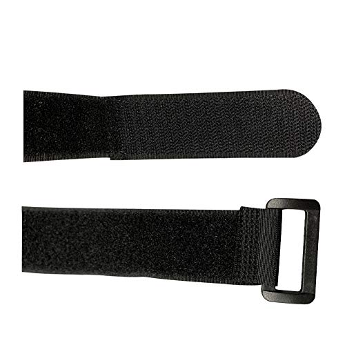 EALER Heavy Duty Hockey Shin Straps for Easy Use (Black) - Image 4