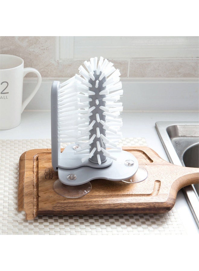 Rotating Cup Brush - Kitchen Water Cup and Thermos Cleaner, Detachable Lazy Brush, Wall-mounted Glass Cup Brush, Creative Cleaning Tool  - Image 5
