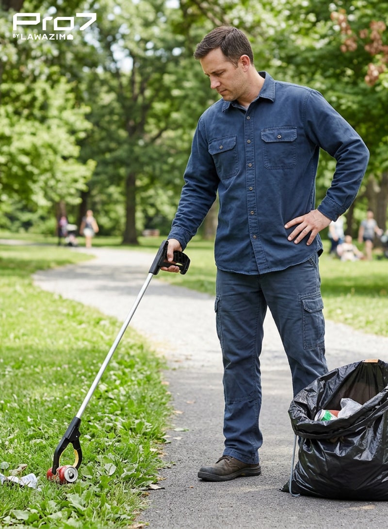 LAWAZIM Pro7 Full Grip Deluxe Reacher -76cm- Durable Lightweight Grabber Pickup Tool Device with Strong Grip - for Picking Up Items Reaching High Shelves, and Retrieving Objects -for Indoor and Outdoor Use - Image 5