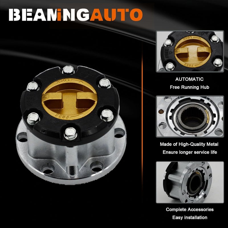 BEAMINGAUTO Free Wheel Manual Locking Hub 43530-69045 for Toyota 4x4 Land Cruiser HZJ80, FZJ 70/75, 2 Piece - Image 3