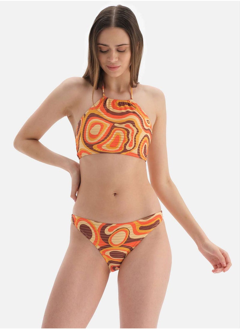dagi - Halter Neck Printed Bikini Top - Image 1