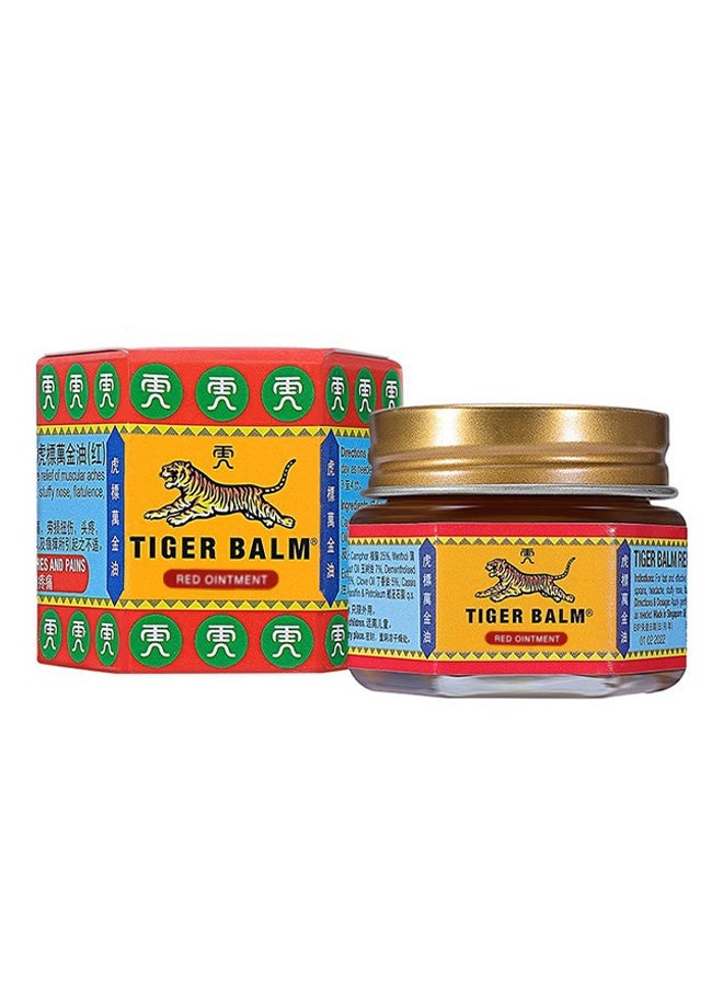 مرهم أحمر 19.4g، تخفيف فعال من المفاصل، ألم في الجسم والركبة، أوجاع عضلية، التواء، صداع، بلسم النمر - Image 1