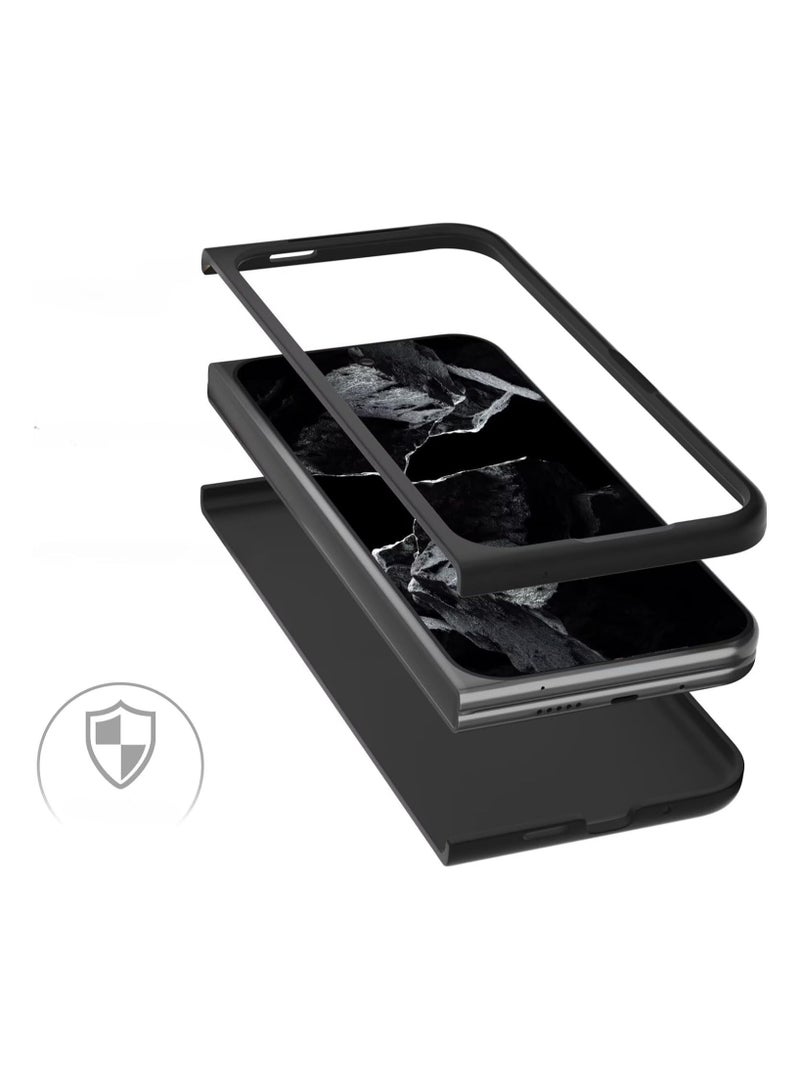 Case for Google Pixel 9 Pro Fold (2024),Magnetic Carbon Fiber Texture Ultra-Thin Phone Case Compatible with Wireless Charging,Protective Cover for Pixel 9Pro Fold - Image 2