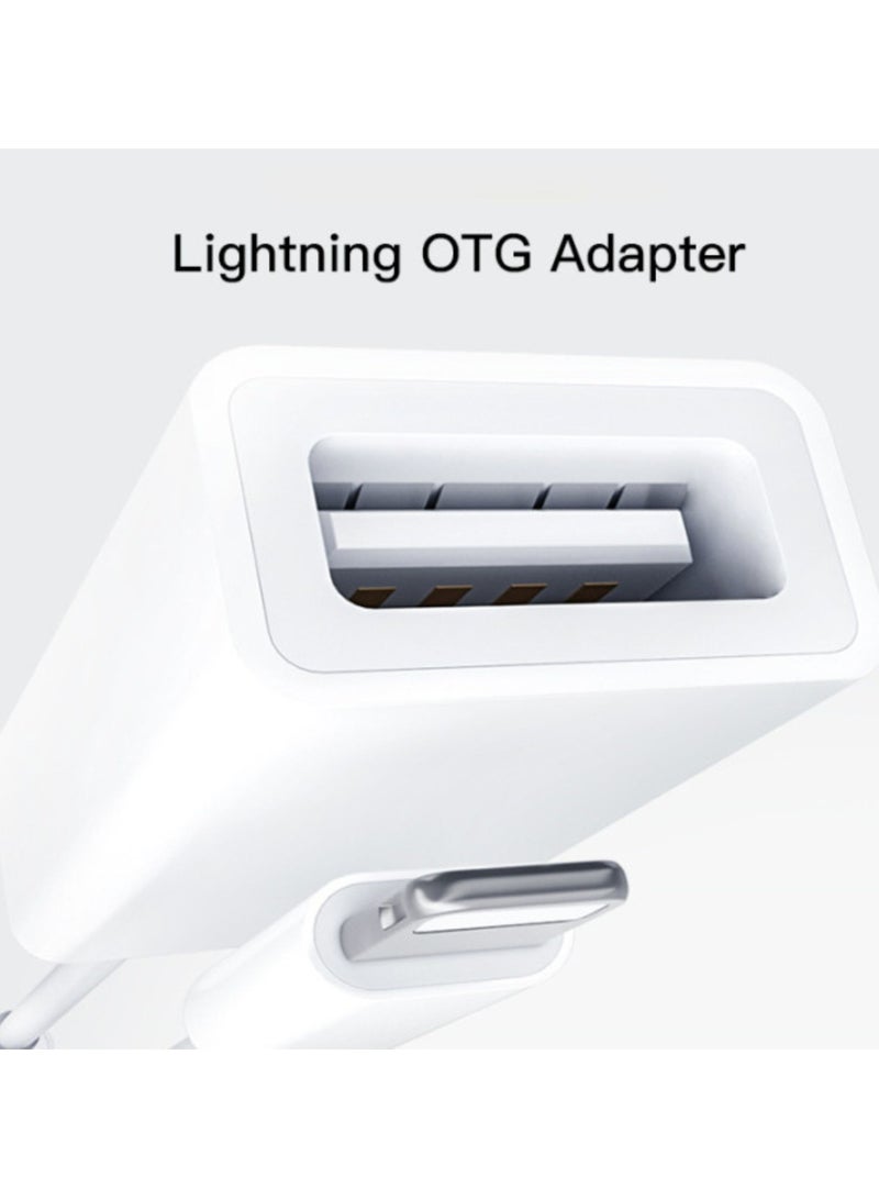 يسيدو GS10 بلاستيك لقارئ بطاقة ذاكرة USB Lightning إلى USB لمحول iPhone إلى USB OTG - Image 2