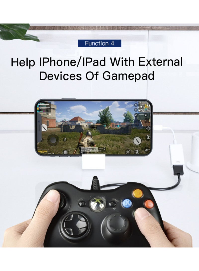 يسيدو GS10 بلاستيك لقارئ بطاقة ذاكرة USB Lightning إلى USB لمحول iPhone إلى USB OTG - Image 5