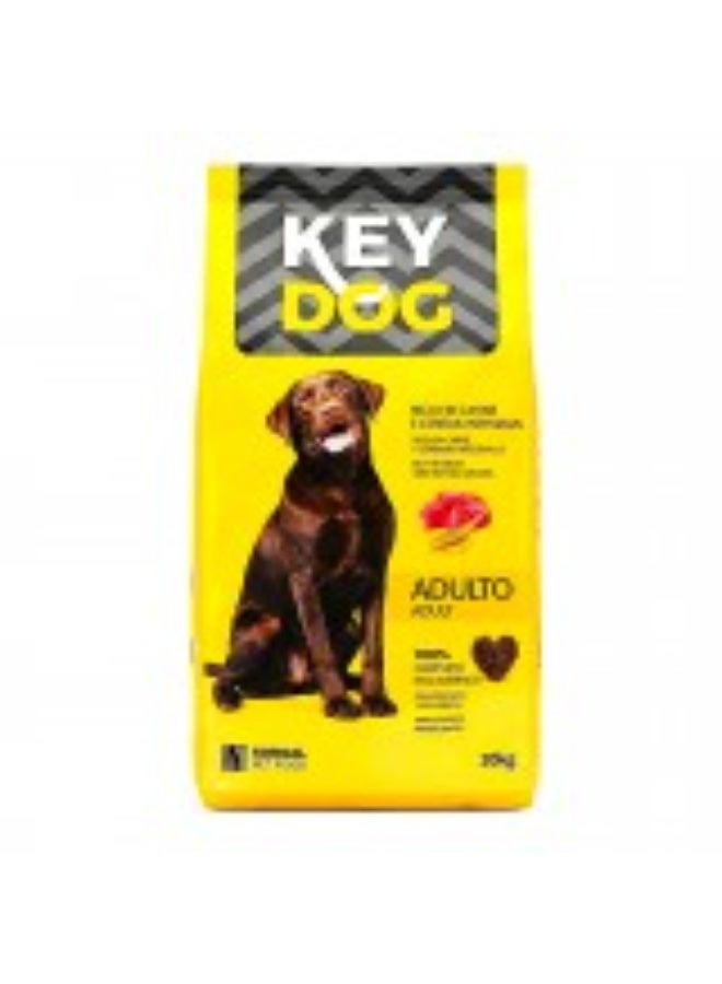 Key Dog Adult Dry Dog Food 20kg by Sorgal Pet Food – Complete & Balanced Maintenance Nutrition for Adult Dogs of All Breeds – Rich in Meat & Whole Grains – Economical Bulk Pack for Shelters, Kennels & Home Use - Image 1