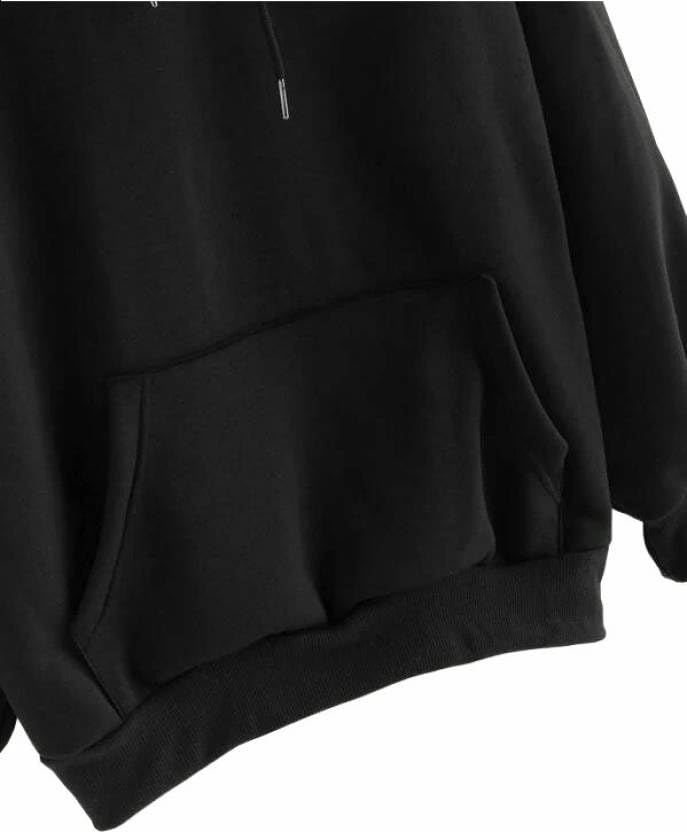 THALASI Men's Cotton Blend Neck Hooded Sweatshirt (HD_106_Black13 (HD_106_MAN,BLK-M) - Image 5