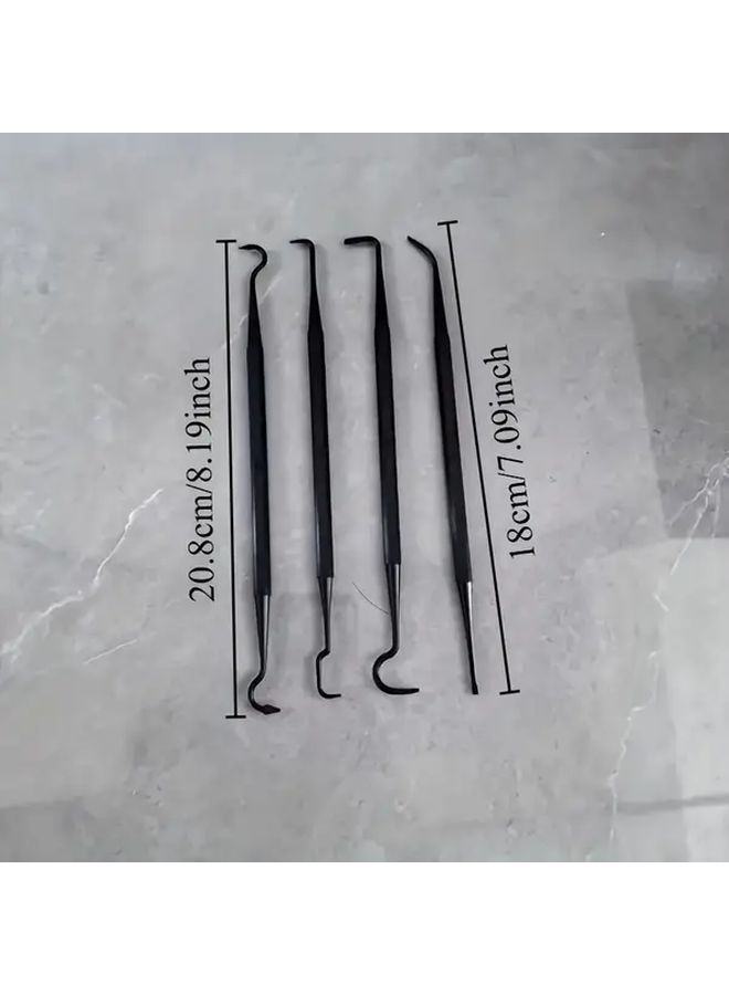 طقم تنظيف السيارات Style1 مع فرشاة سلك برأس مزدوج وفرش خطاف نايلون للتنظيف الداخلي والخارجي - Image 4