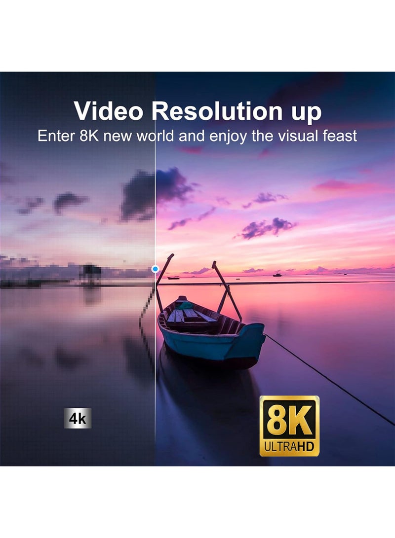 X-level 8K DisplayPort to HDMI Adapter, Uni-Directional DP PC to HDMI Monitor Converter, 8K Ultra HD DP Display Port to HDMI Adapter(Male to Female), Compatible for Lenovo Dell HP and Other Brand Laptop PC TV Gaming Monitor - Image 3