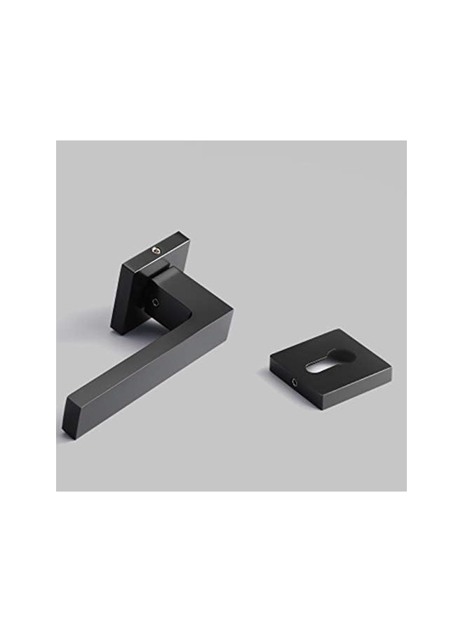 PROMASS promass Square Interior Door Handle sets - 35-55mm Doors, Black  - Image 5