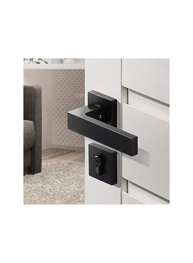 PROMASS promass Square Interior Door Handle sets - 35-55mm Doors, Black  - Image 3