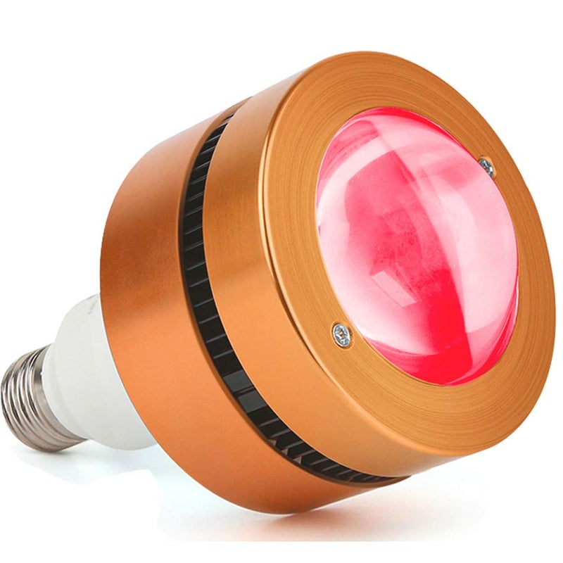 96W Red Light Therapy BulbPDGROW Upgrade COB 48 LED Deep Red Light Therapy Lamp Devices670 Nanometer Red Light Near Infrared Light 850nm Infrared Heat Bulb for Skin Face