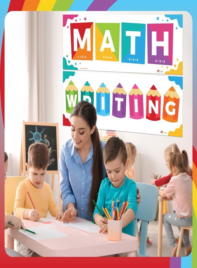 Sproutbrite 4 Educational Charts Math Science Writing Reading 13.5"x39" - Image 4