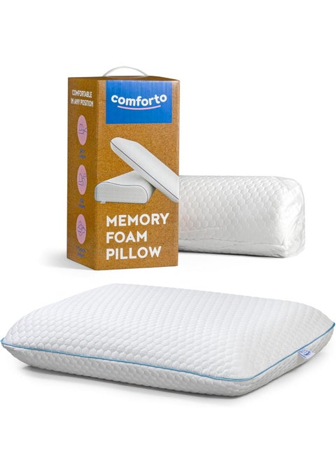 Comforto Classic Cooler Memory Foam Pillow 60x40x13 cm