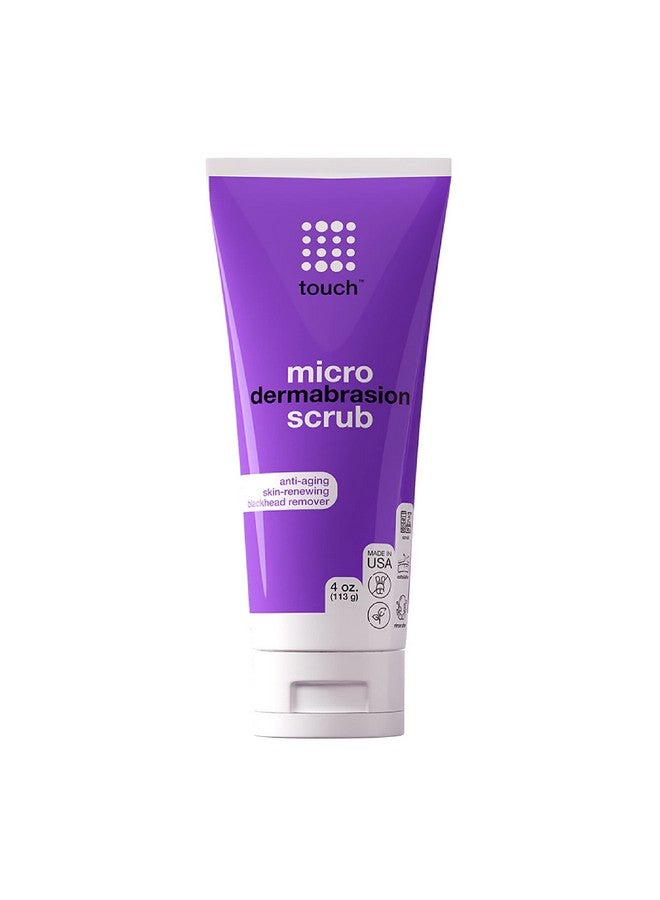 Touch Microdermabrasion Facial Scrub and Face Exfoliator - Exfoliating Face Scrub Polish Cream with Dermatologist Grade Crystals for Anti-Aging, Dullness, Wrinkles, and Pores - Large 4 Ounce Size - Image 1