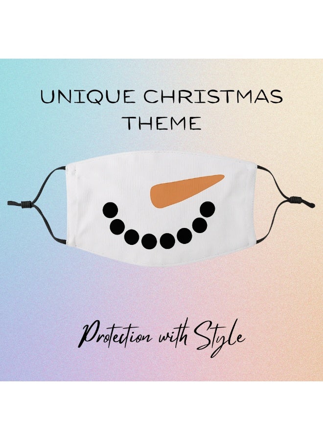 برينت شوب فور مي قناع حماية الوجه الجديد للبالغين في عيد الميلاد، قابل للغسل وقابل للتعديل للرجال والنساء والشباب - Image 4