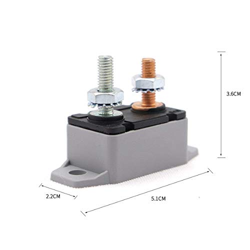 ZOOKOTO 2pcs 12-24V 50 Amp ATV AUTO Resettable Circuit Breaker Fuse Holder 50A - Image 2
