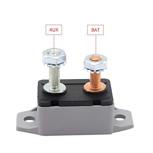 ZOOKOTO 2pcs 12-24V 50 Amp ATV AUTO Resettable Circuit Breaker Fuse Holder 50A - Image 3