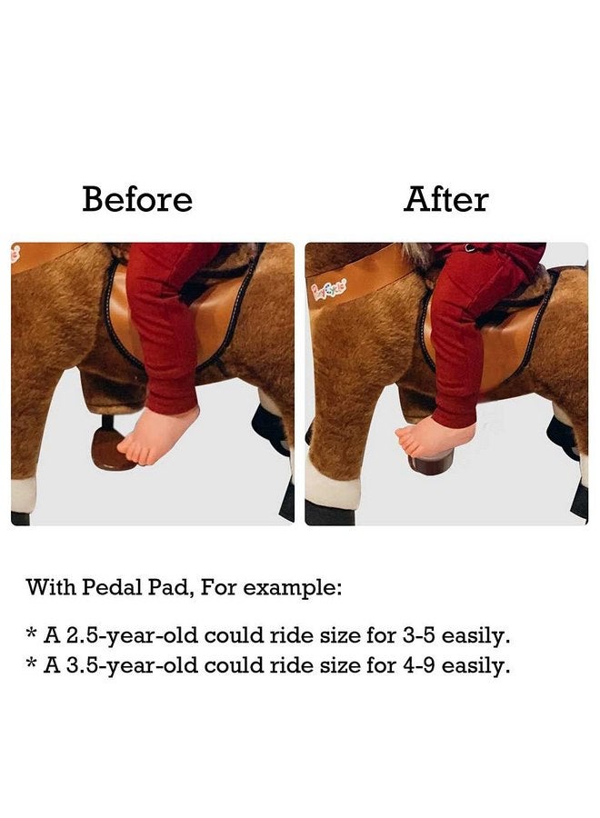 PonyCycle PonyCycle Pedal Pad (for Model U Size 3 Ride on Horse Brown, Chocolate) - Brown - Image 3