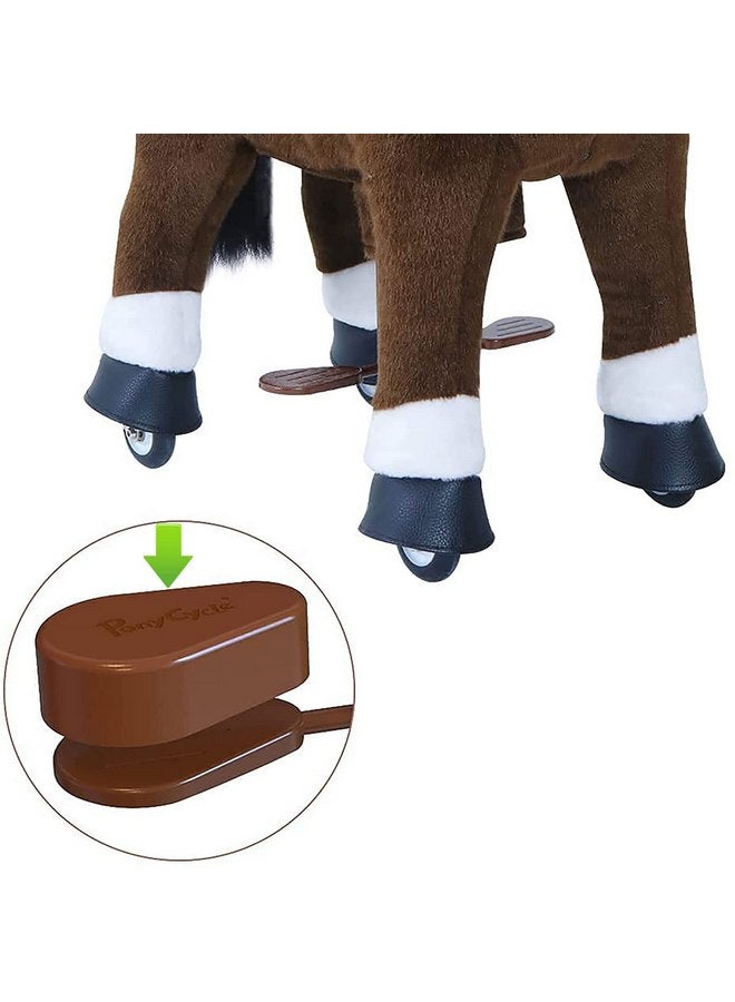 PonyCycle PonyCycle Pedal Pad (for Model U Size 3 Ride on Horse Brown, Chocolate) - Brown - Image 2