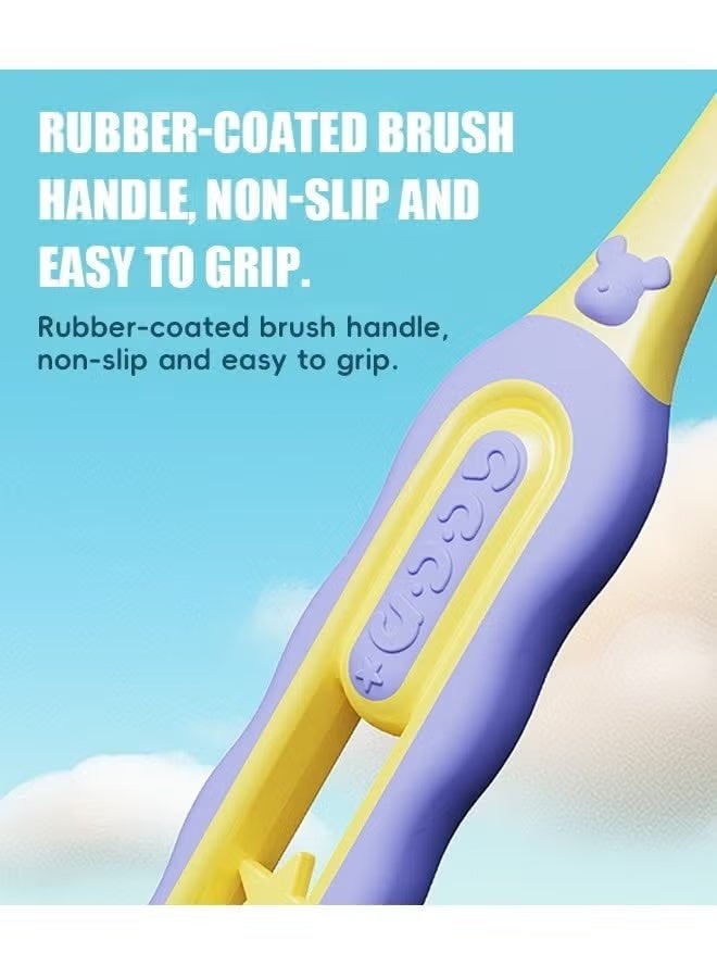 4 Pcs Three Sided Toothbrush for Kids, Extra Soft Nano Toothbrush, BPA Free Kids Toothbrush (Colorful) - Image 4