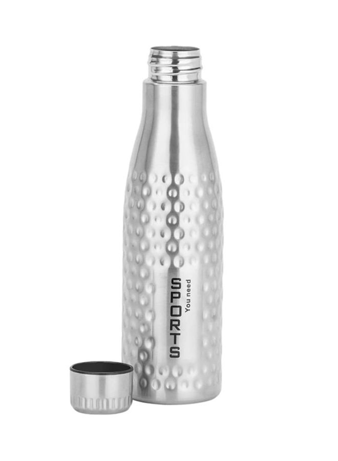 Royalford Stainless Steel Sport Bottle Silver/Black 750ml - Image 2