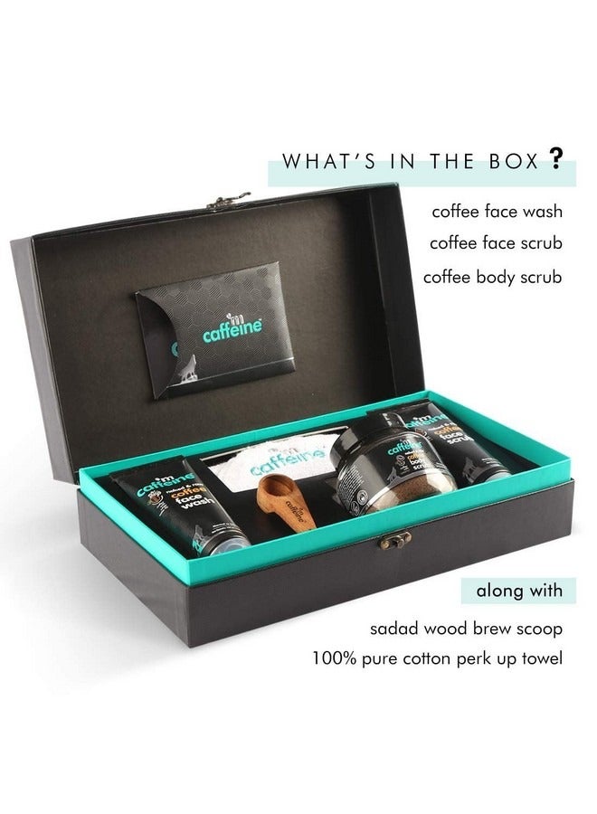 MCaffeine mCaffeine Moment Skin Care Gift Set for Women & Men in Premium Packaging | Gift Hamper with Signature Coffee Range | Ideal Unisex Gift Box for All Occasions | Gift Pack of 3  - Image 3